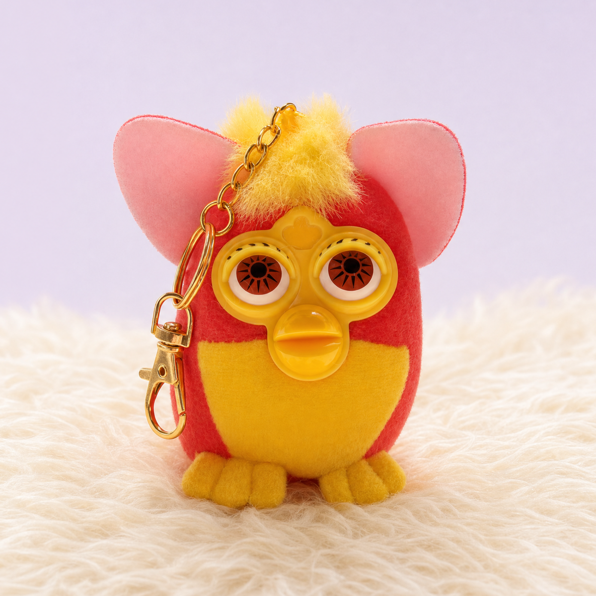 Furby Bag Charm — "Fox" Style — Red/Yellow