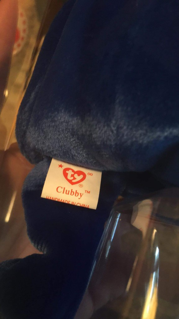 Clubby the Bear (00 tush tag) reference photo