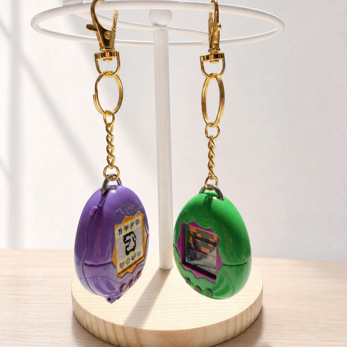 Tamagotchi Bag Charm — Purple