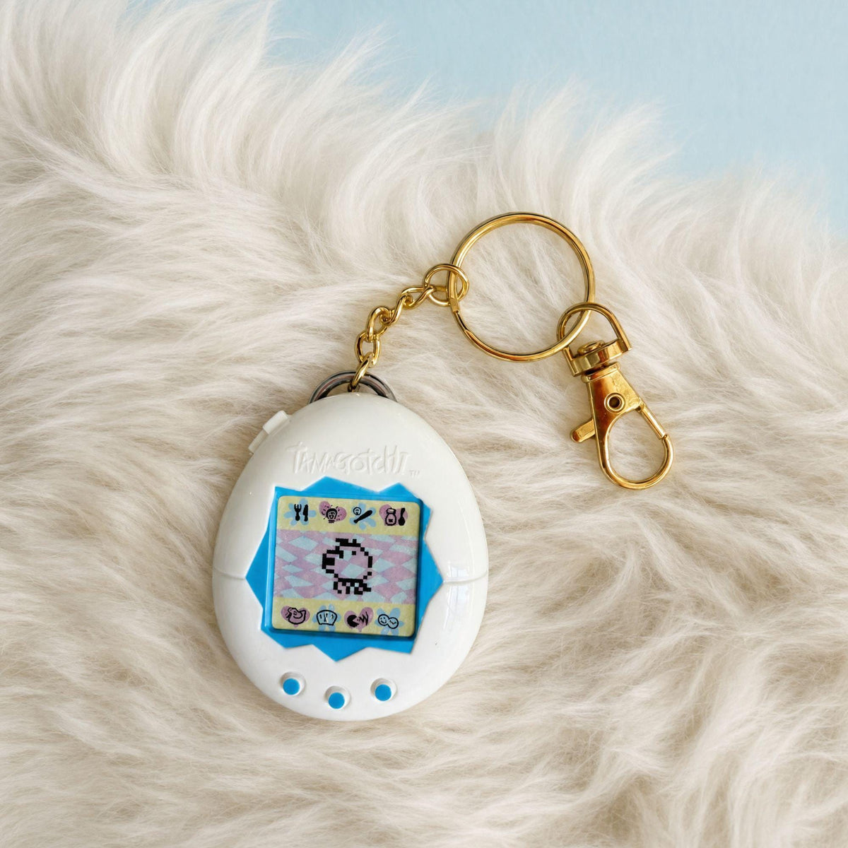 Tamagotchi Bag Charm — White