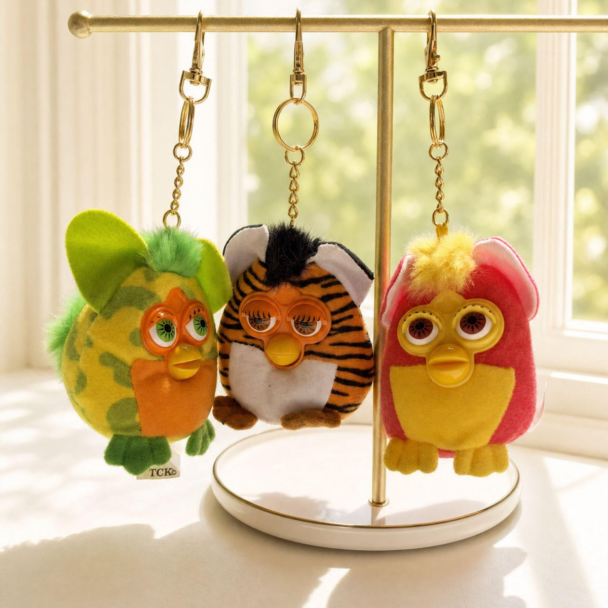 Furby Bag Charm — Tiger, Orange/Black