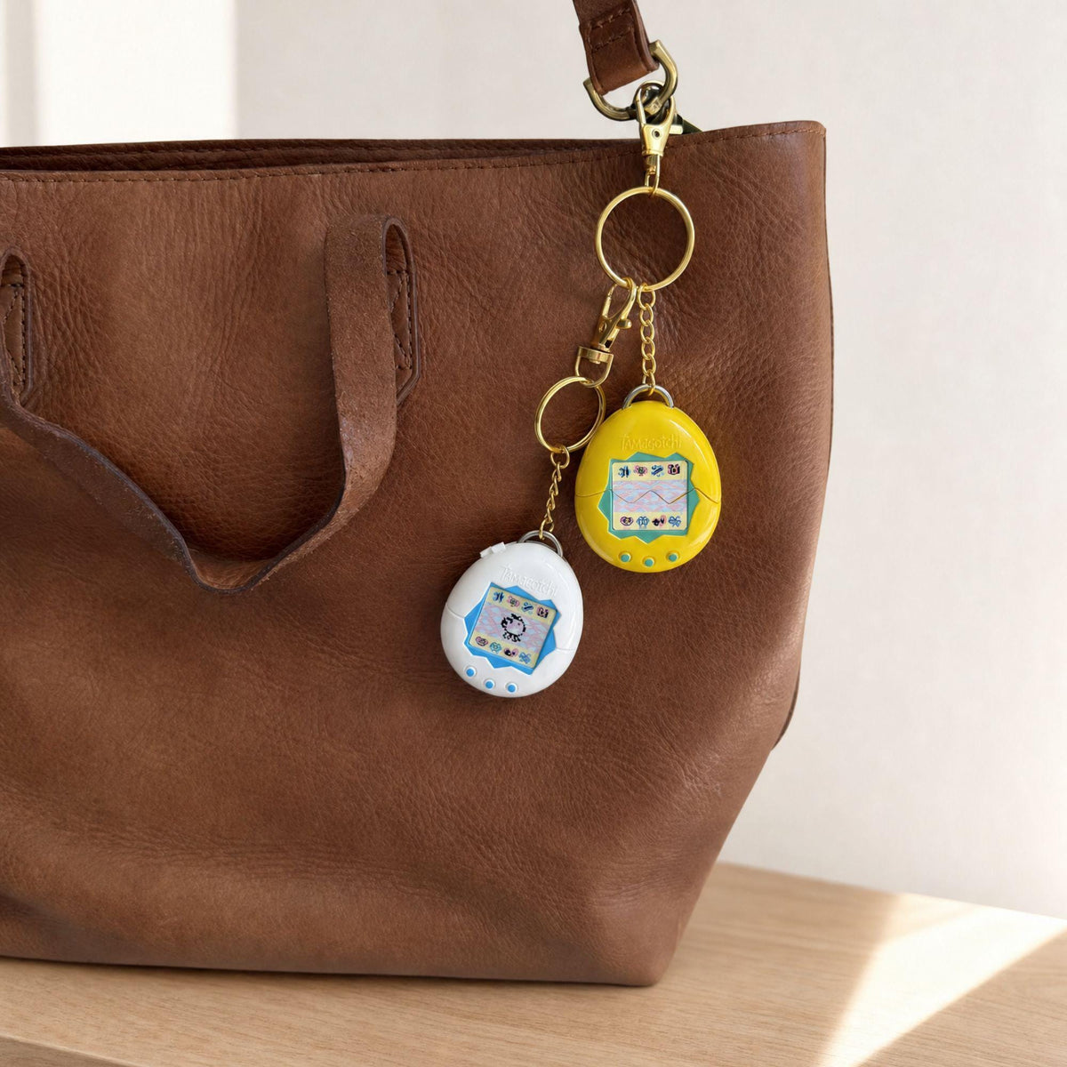 Tamagotchi Bag Charm — Yellow