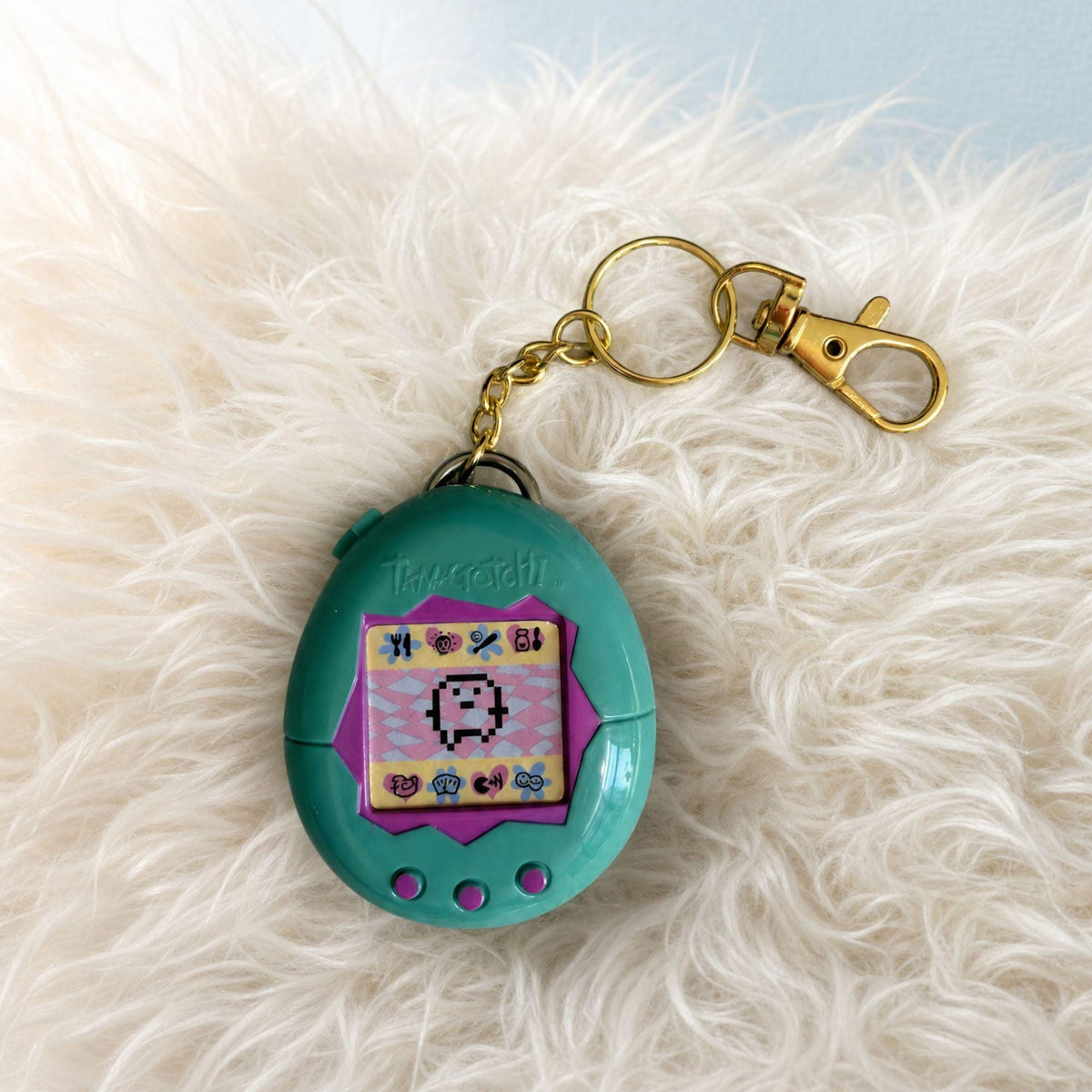 Tamagotchi Bag Charm — Teal
