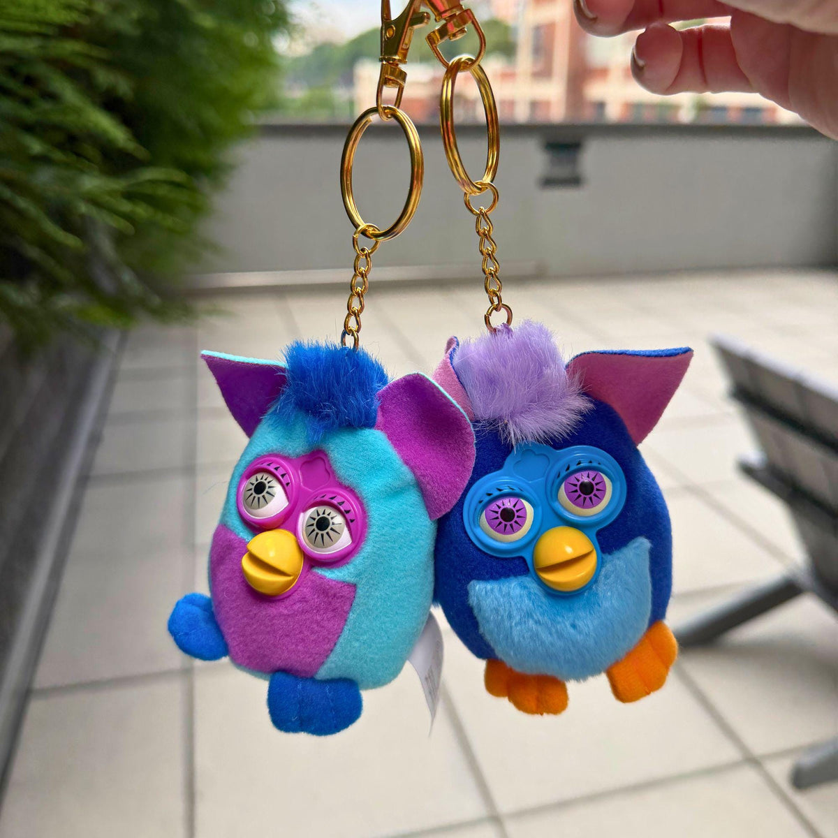 Furby Bag Charm — Owl, Blue