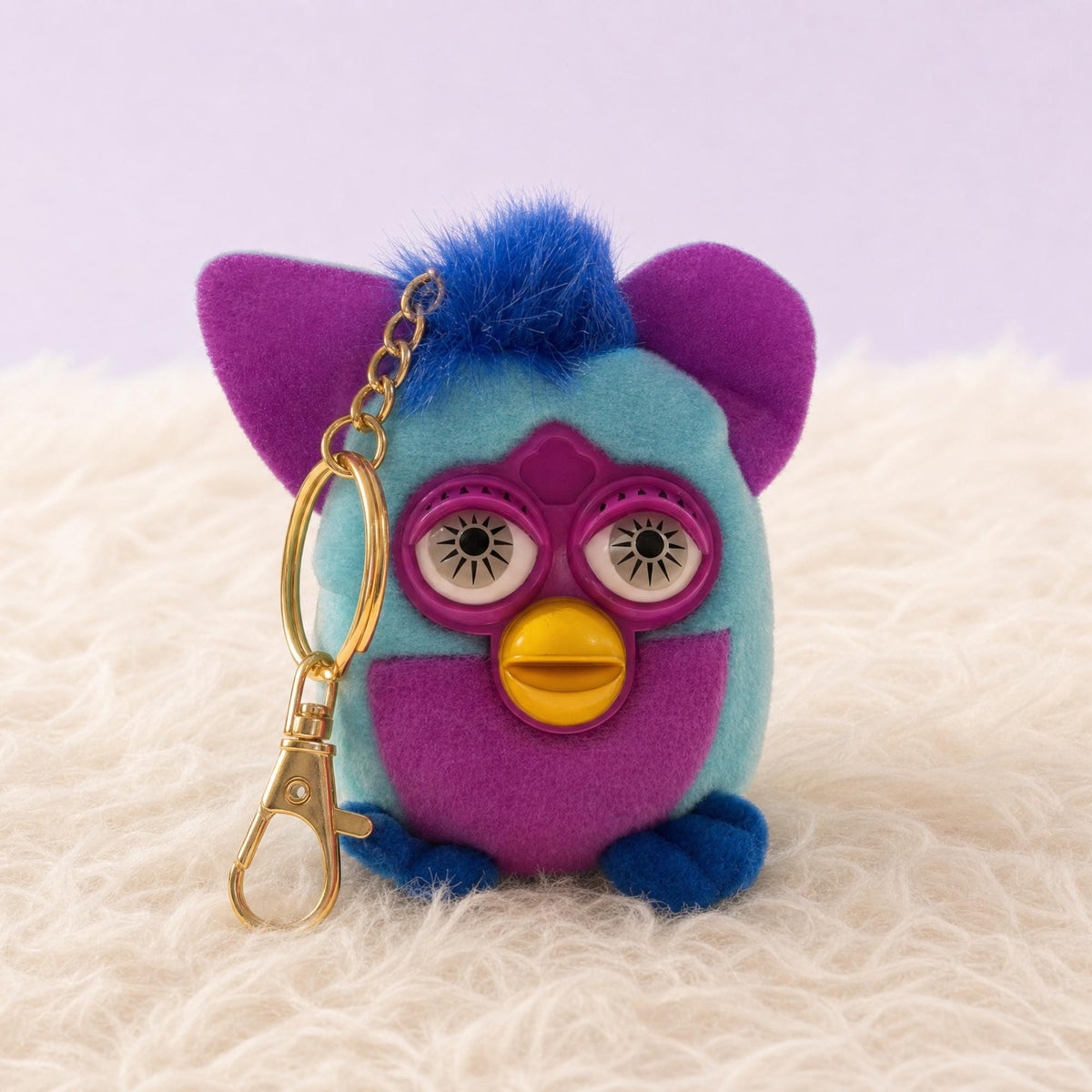 Furby Bag Charm — Monkey Blue/Magenta