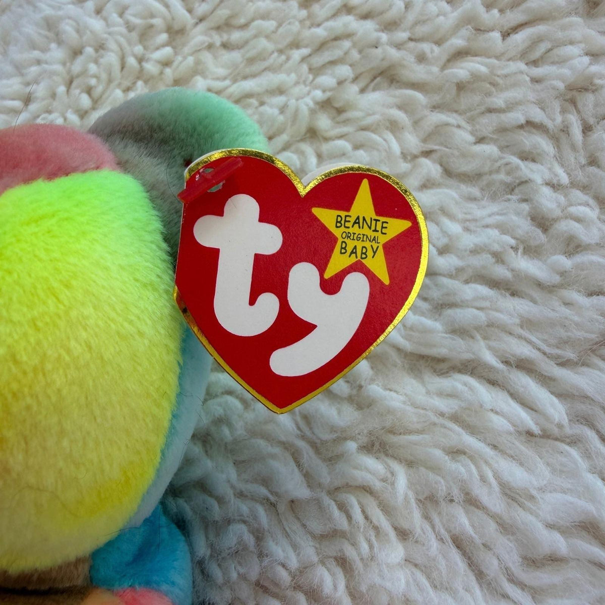 Peace The Bear, vintage Ty Beanie Baby