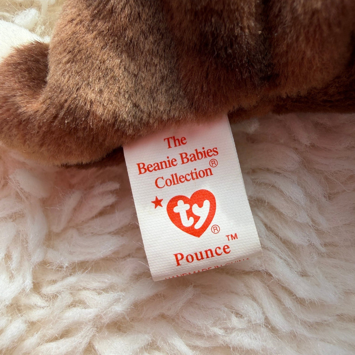 Pounce the Cat, vintage Ty Beanie Baby