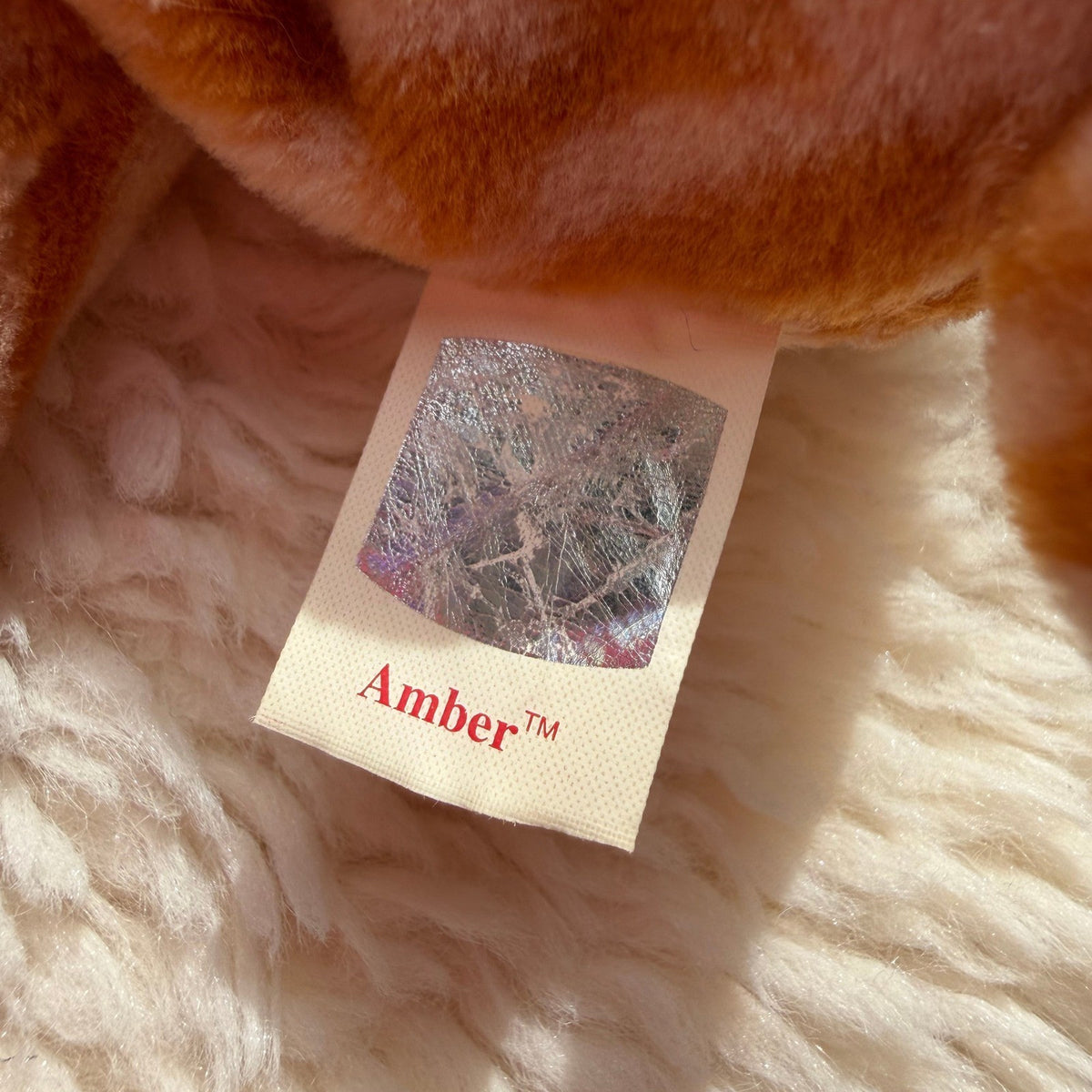 Amber the Cat, vintage Ty Beanie Baby