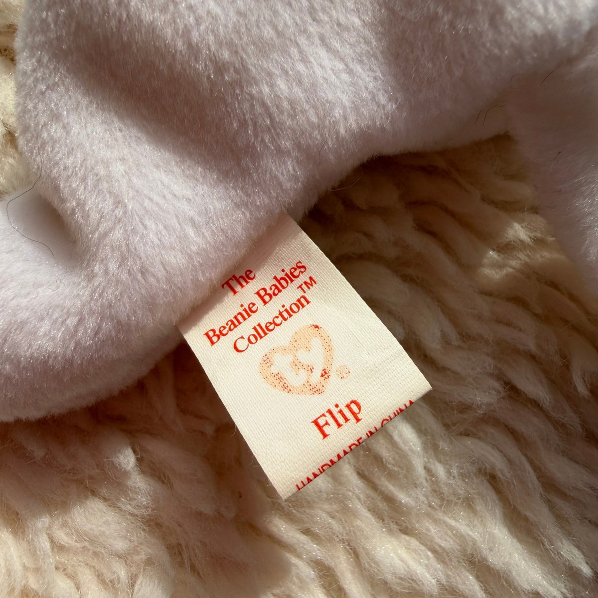Flip the White Cat, vintage Ty Beanie Baby