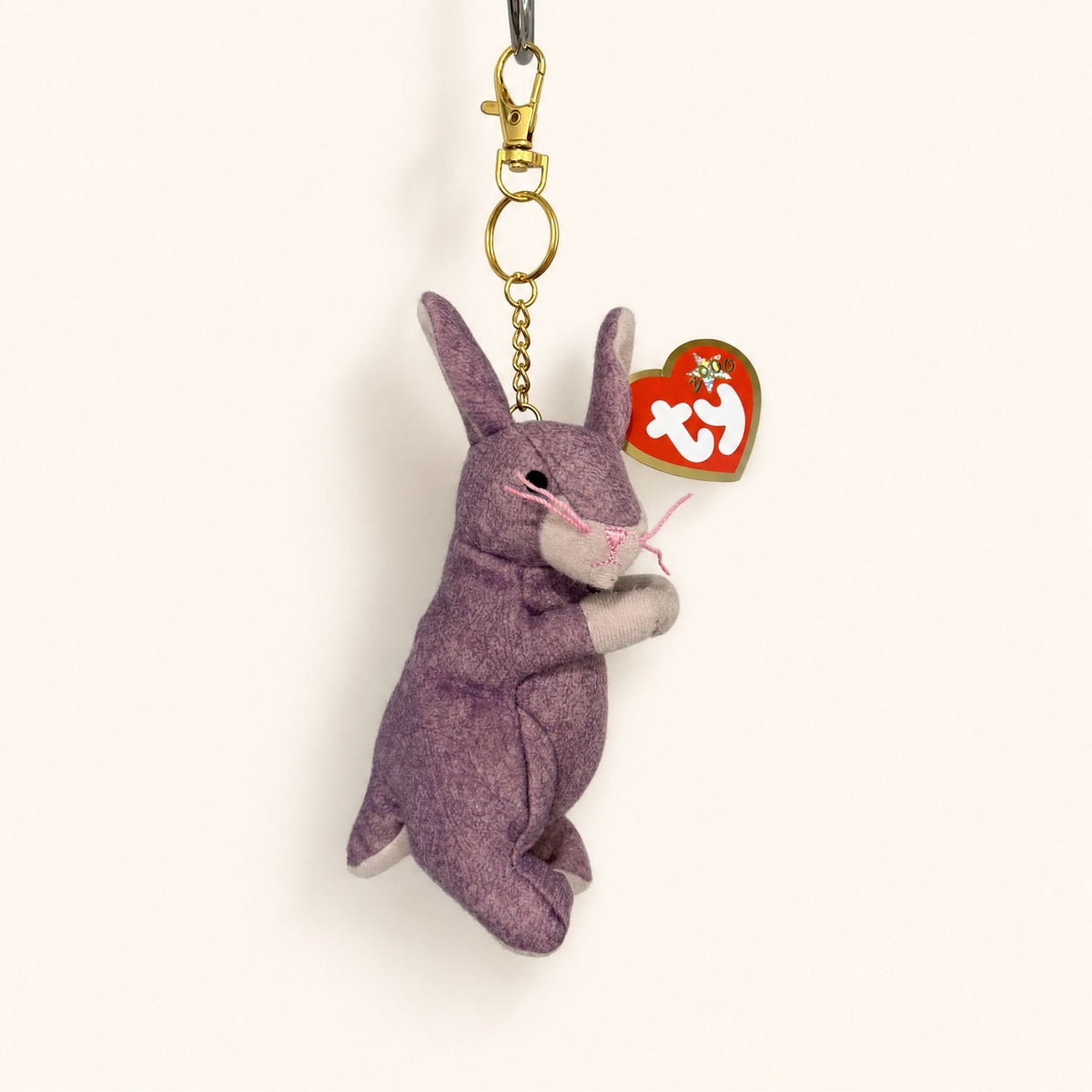 Springy The Lavender Bunny Teenie Beanie bag charm