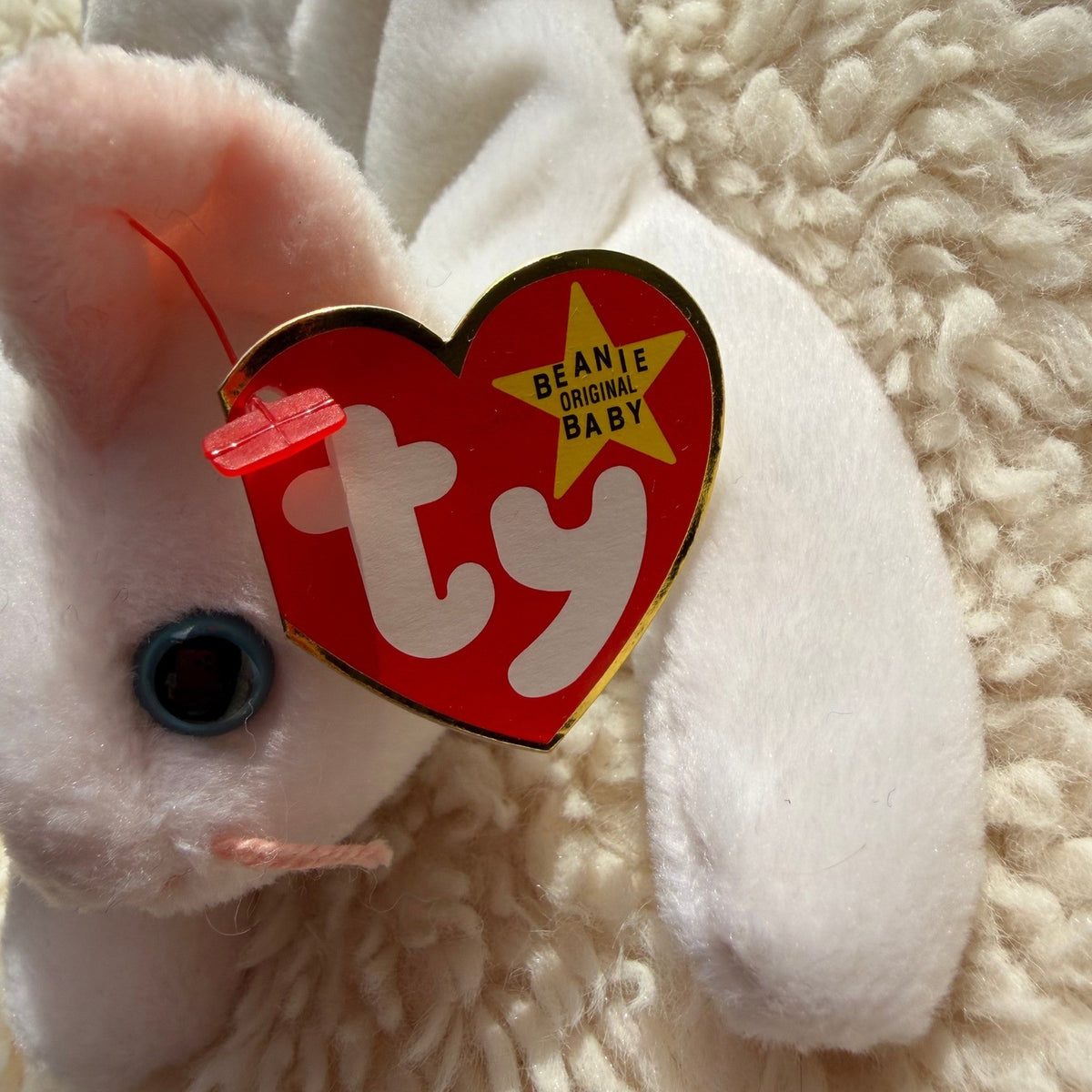Flip the White Cat, vintage Ty Beanie Baby